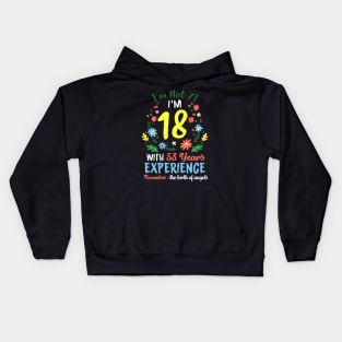 November Girls Flower Tee 71 Years Old I'm Not 71 Birthday Kids Hoodie